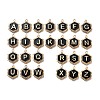 Alloy Black Enamel Pendants ENAM-K075-03B-G-1