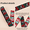 Ethnic Polyester Flower Embroidery Ribbons OCOR-WH0092-16A-4