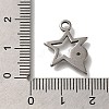 304 Stainless Steel Pendant Rhinestone Settings STAS-H223-01AS-01-3