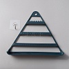 Triangle Plastic Jewelry Display Frame ODIS-WH0001-32A-1
