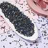 100G Electroplate Glass Seed Beads GLAA-SZ0002-18D-3