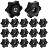 20Pcs PP Plastic & Brass Plum Blossom Handle Nut DIY-SP0007-12-1