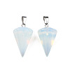 Cone/Spike/Pendulum Opalite Stone Pendants G-R278-85-3