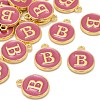 Golden Plated Alloy Enamel Charms X-ENAM-S118-08B-4