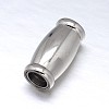 Tarnish Resistant 304 Stainless Steel Magnetic Clasps with Glue-in Ends STAS-M200-D-01-1