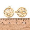 Brass Pave Cubic Zirconia Pendants KK-A304-29F-G-2