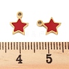 Ion Plating(IP) 304 Stainless Steel Enamel Charms STAS-Z078-24G-3