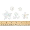 20Pcs 5 Styles UV Plating Acrylic Beads Caps TACR-FS0001-60-5