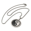 304 Stainless Steel Pendant Necklace with Box Chains NJEW-H015-02P-2