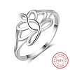 Flower 925 Sterling Silver Finger Rings FS-WG1E6A3-03-4