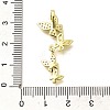 Rack Plating Brass Micro Pave Clear Cubic Zirconia Pendants KK-M309-14G-3