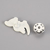 Spray Painted Alloy Brooches JEWB-S011-130-RS-3