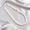 Beach Dyed Natural Shell Chip Beaded Necklaces FS-WG9678E-01-1