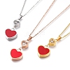 304 Stainless Steel Pendant Necklaces NJEW-I240-11B-1