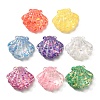 Transparent Marine Organism Resin Cabochons RESI-H035-05E-1
