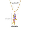 Ocean 304 Stainless Steel Enamel Pendant Necklaces WG71C62-03-1