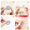 CRASPIRE 5 Bags 5 Styles PVC Plastic Floral Self Adhesive Decorative Stickers STIC-CP0001-07-6