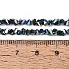 Electroplate Opaque Glass Beads Strands EGLA-Q139-01A-C17-4