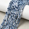 Natural Blue Opal Beads Strands G-P603-C-3mm-04-1