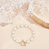 ANATTASOUL Natural Pearl Beaded Bracelet with Brass Clasp for Women BJEW-AN0001-05-7