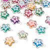20Pcs Polymer Clay Flower & CCB Frame Links Connector Charms CLAY-TADJ0001-08P-3