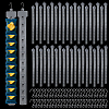 50Pcs Plastic Hanging Merchandise Strips KY-PH0002-22-6