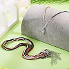 10Pcs Cotton & Metallic Cord Necklace Making NJEW-TAC0057-7