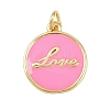 Brass Enamel Pendants KK-L251-02G-F05-1