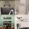PVC Quotes Wall Sticker DIY-WH0200-053-6