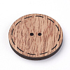 2-Hole Wooden Sewing Buttons WOOD-S037-053-3