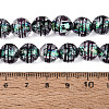 Handmade Foil Glass Lampwork Beads Strands FOIL-Q002-09B-4