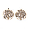 Tibetan Style Zinc Alloy Pendants TIBEP-EA11591YKG-AB-LF-2