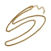 304 Stainless Steel Wheat Chains Necklaces for Unisex NJEW-K395-01B-G-4