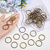 50Pcs Iron Keychain Clasps FIND-SP0005-56AB-3