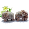 Natural Rhodonite Elephant Display Decoration PW-WG3551A-03-1