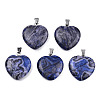Natural Map Stone Pendants G-N0325-18A-2