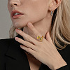 Brass Cuff Rings for Women WG946AA-01-2