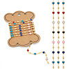 1M Handmade Colorful Enamel Heart Beaded Chains CHC-TA0001-12-1