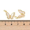 Brass Micro Pave Cubic Zirconia Pendants KK-U058-08G-01-3