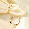 Round Natural Pearl Finger Rings RJEW-P113-24G-1