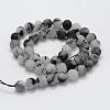 Natural Black Rutilated Quartz Beads Strands X-G-F570-02-8mm-2