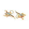 Rack Plating Brass Micro Pave Colorful Cubic Zirconia Pendants ZIRC-C040-48B-G-3