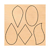 Geometric Wood Cutting Dies DIY-WH0169-07-1