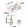 40Pcs Acrylic Pendants PALLOY-FS00035-5