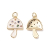 Brass Micro Pave Colorful Cubic Zirconia Pendants KK-C100-09G-5