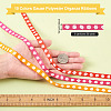 50 Yards 10 Colors Polyester Grosgrain Ribbon OCOR-MP0001-01-3