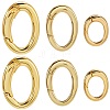 Rack Plating Brass Spring Gate Rings KK-SC0005-67-1