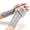 Acrylic Fibers Knitting Fingerless Gloves PW-WG53A2A-02-2
