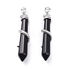 Natural Gemstone Big Pointed Pendants G-F696-B-3