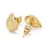 Brass Ear Studs EJEW-P261-04G-2